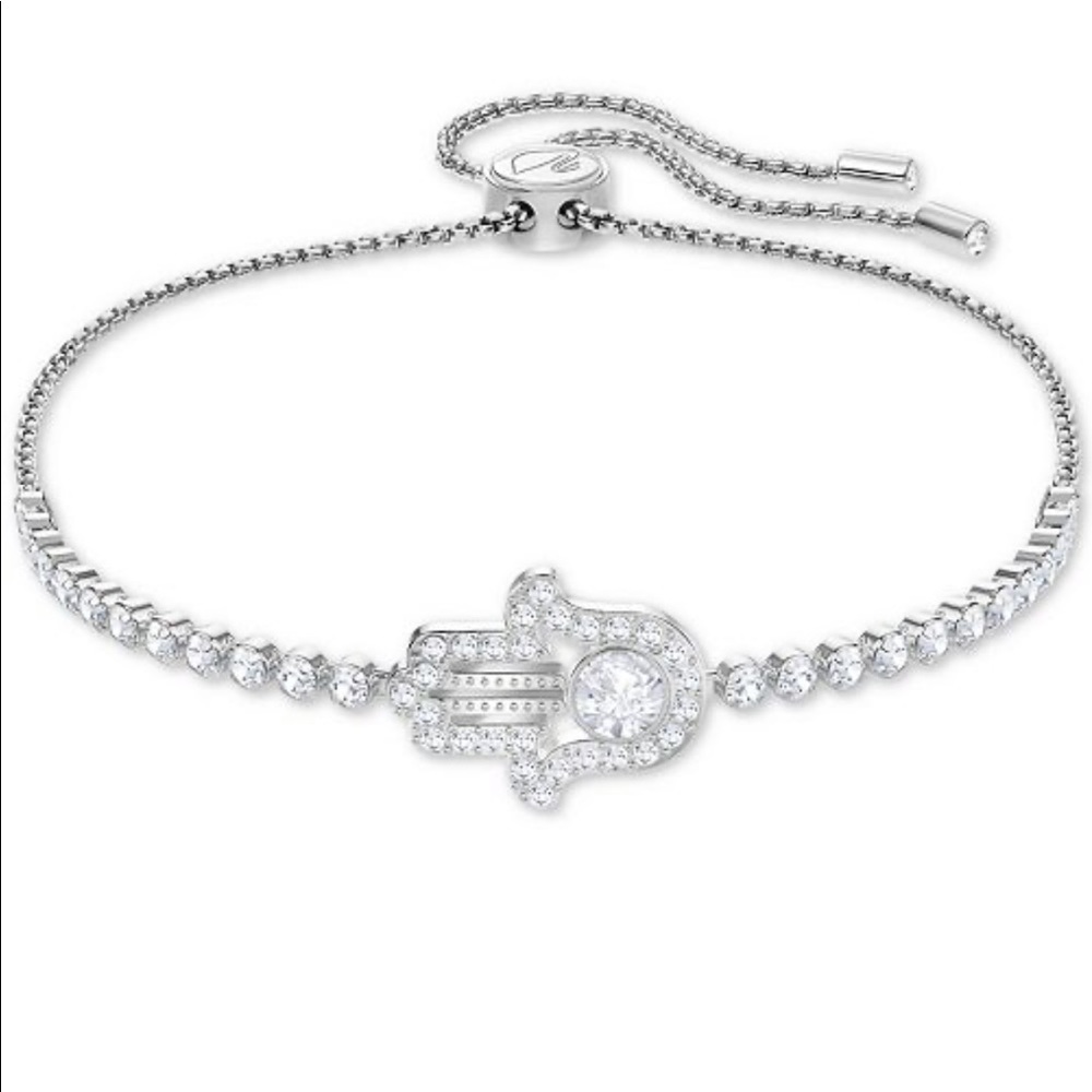 Swarovski hamsa hand bracelet